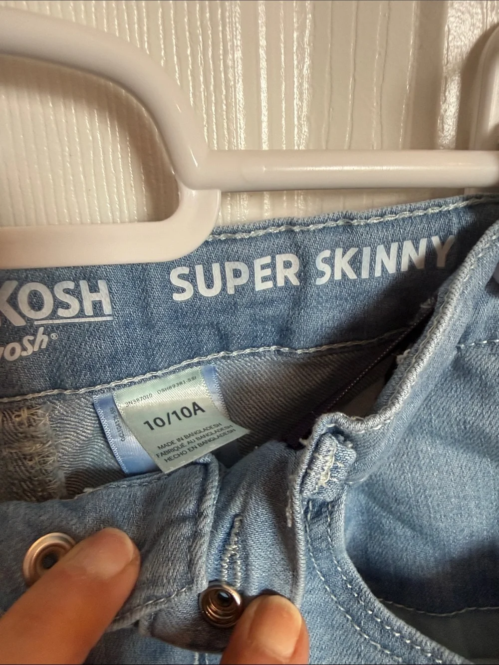 OshKosh B'gosh Youth (Sz 10A) Adjustable Super Skinny
